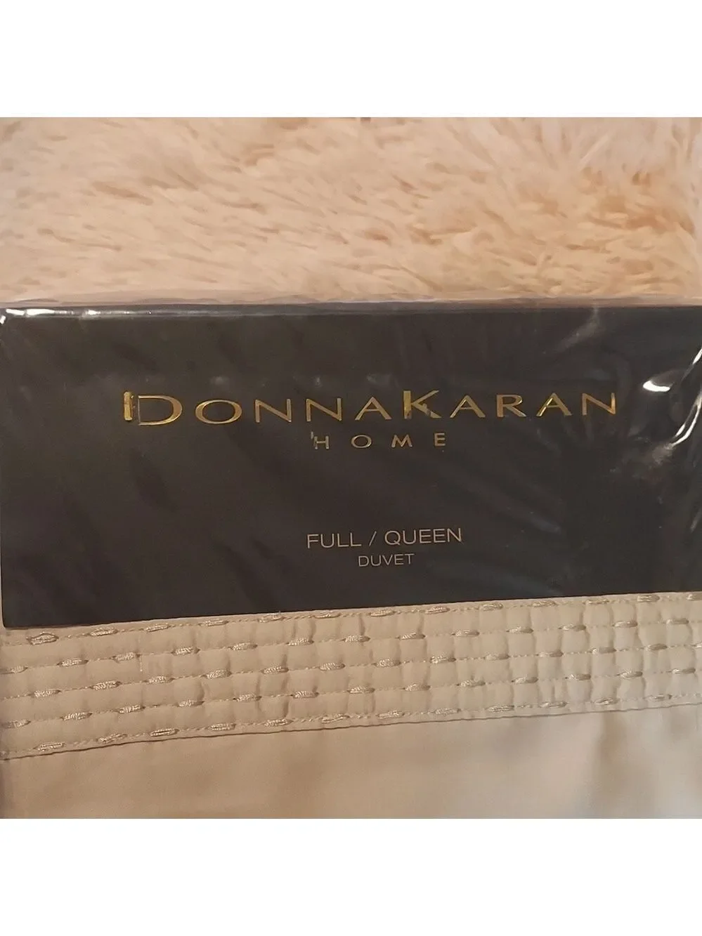 Donna Karan Silky Stripe Duvet Cover Full/Queen